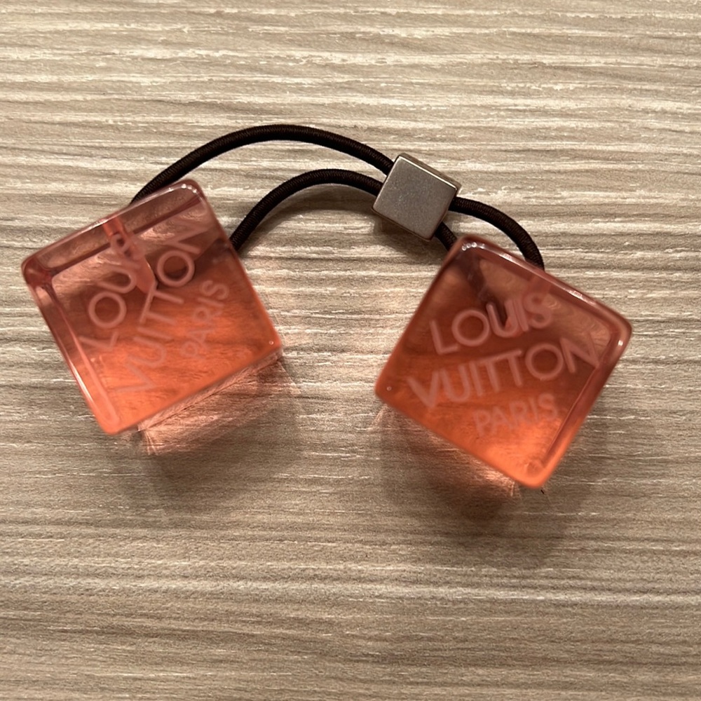LOUIS VUITTON CUBE UNCLUSION PINK CLEAR HAIR ACCESSORIES/F2772